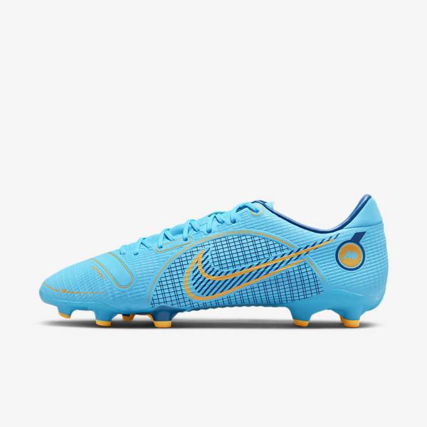 Women\'s Nike Mercurial Vapor 14 Academy MG Multi-Ground Football Shoes Blue / Orange | NK026SCP