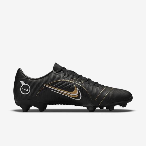 Women's Nike Mercurial Vapor 14 Academy MG Multi-Ground Football Shoes Black / Metal Silver / Grey / Metal Gold | NK153HVL