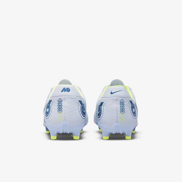 Women's Nike Mercurial Vapor 14 Academy MG Multi-Ground Football Shoes Grey / Light Blue / Blue | NK586FGK