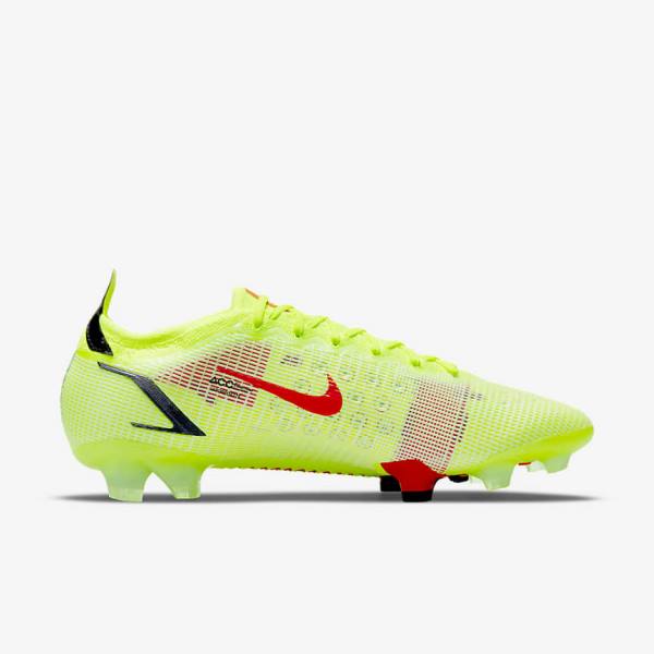 Women's Nike Mercurial Vapor 14 Elite FG Firm-Ground Football Shoes Black / Light Red | NK067LHK