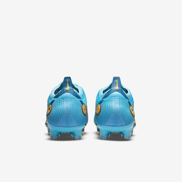 Women's Nike Mercurial Vapor 14 Elite FG Firm-Grounds Football Shoes Blue / Orange | NK148ELH