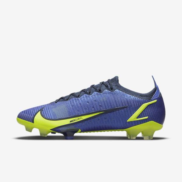 Women\'s Nike Mercurial Vapor 14 Elite FG Firm-Ground Football Shoes Blue | NK346QEF