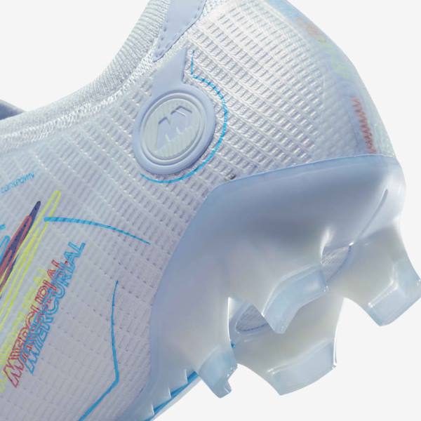 Women's Nike Mercurial Vapor 14 Elite FG Firm-Grounds Football Shoes Grey / Light Blue / Blue | NK892OUN