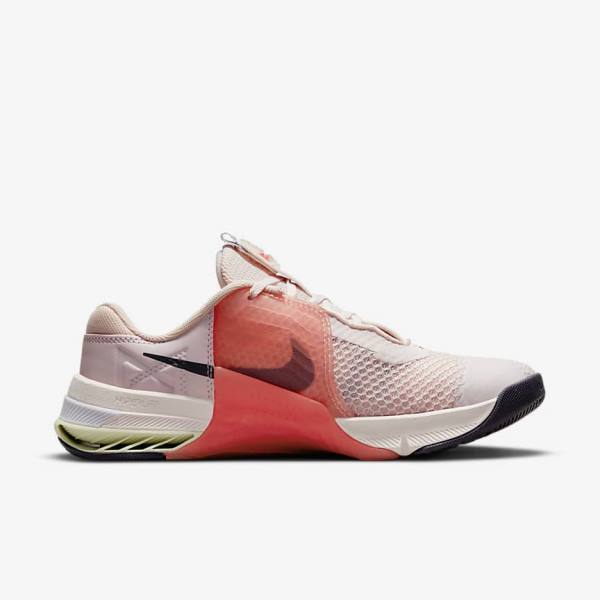 Women's Nike Metcon 7 Training Shoes Light Pink / Light Green / Purple | NK780MKG