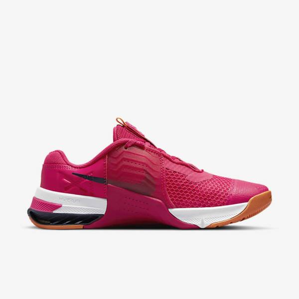 Women's Nike Metcon 7 Training Shoes Pink / Yellow / Blue | NK915OFM