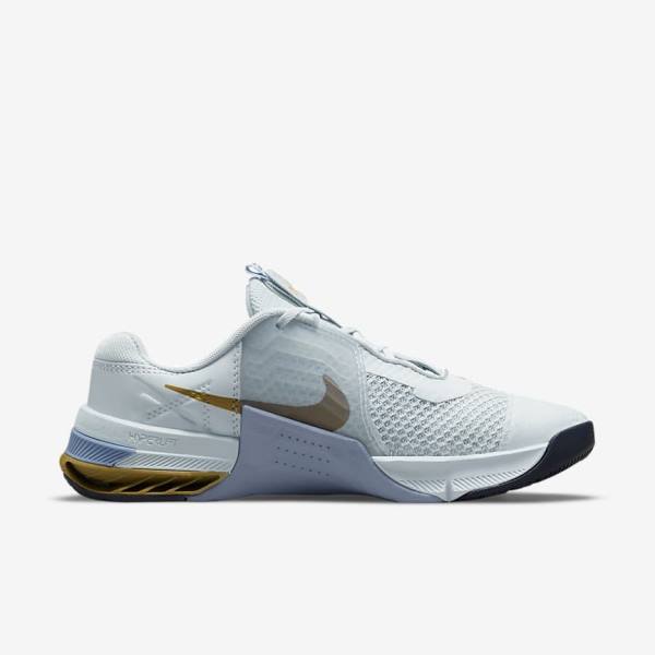 Women's Nike Metcon 7 Training Shoes Platinum / Metal Gold | NK271WQK