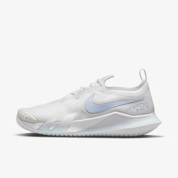 Women\'s Nike NikeCourt React Vapor NXT Hard Court Tennis Shoes White | NK875OEP