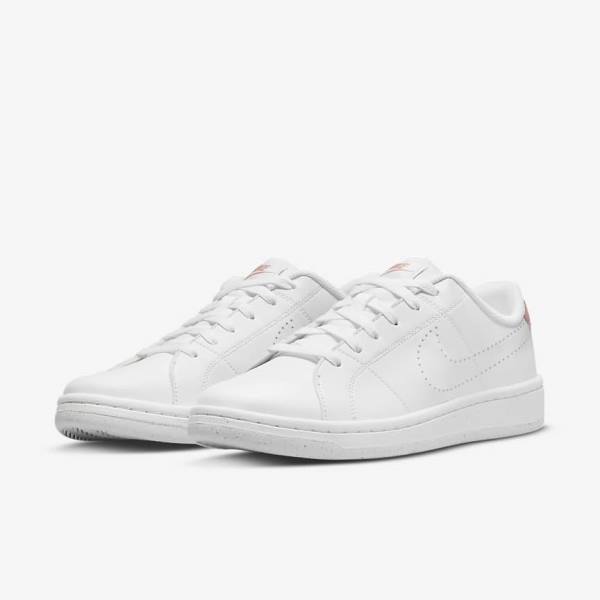 Women's Nike NikeCourt Royale 2 Next Nature Sneakers White / Black / Rose | NK681BSD