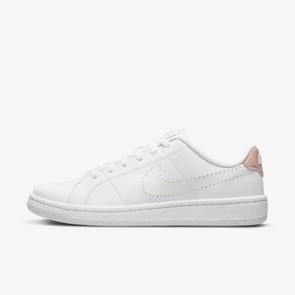 Women\'s Nike NikeCourt Royale 2 Next Nature Sneakers White / Black / Rose | NK681BSD