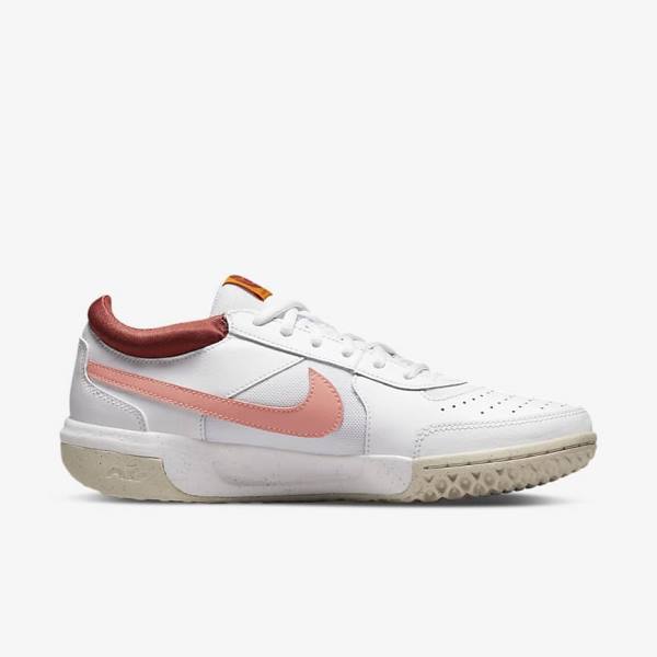 Women's Nike NikeCourt Zoom Lite 3 Tennis Shoes White / Red / White / Light | NK890XJS