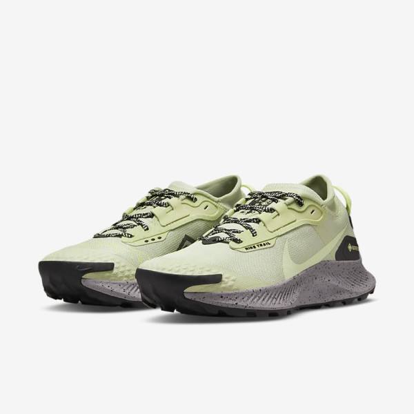 Women's Nike Pegasus Trail 3 GORE-TEX Waterproof Trail Running Shoes Olive / Black / Grey | NK237PKF