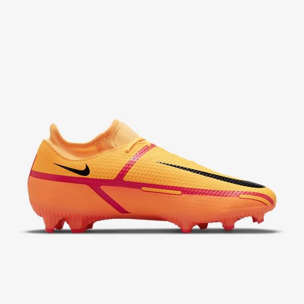 Women's Nike Phantom GT2 Academy Dynamic Fit MG Multi-Ground Football Shoes Orange / Light Red / Black | NK750AWE