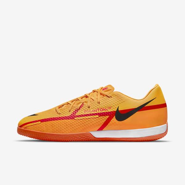 Women\'s Nike Phantom GT2 Academy IC Indoor-Court Football Shoes Orange / Light Red / Black | NK695CPV