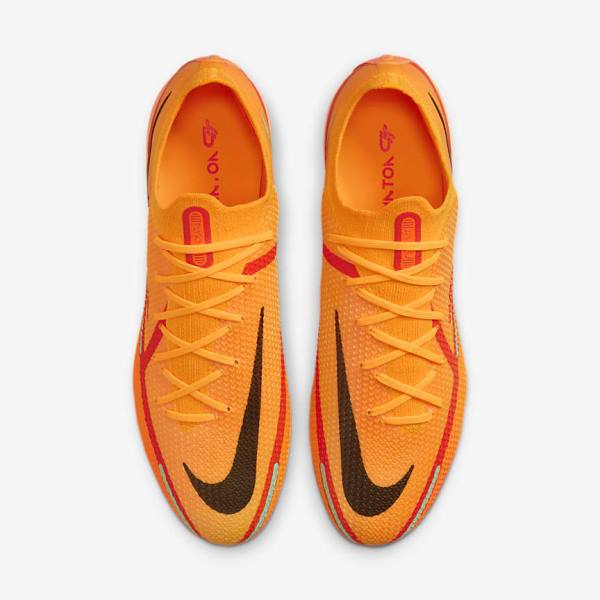 Women's Nike Phantom GT2 Elite FG Firm-Ground Football Shoes Orange / Light Red / Black | NK297LZE