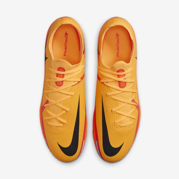 Women's Nike Phantom GT2 Pro FG Firm-Ground Football Shoes Orange / Light Red / Black | NK136TPU