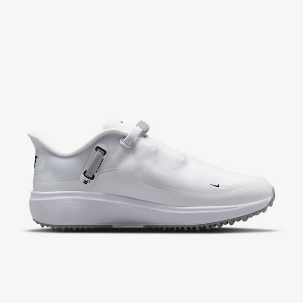 Women's Nike React Ace Tour Golf Shoes White / Light Grey / Black | NK349GCD