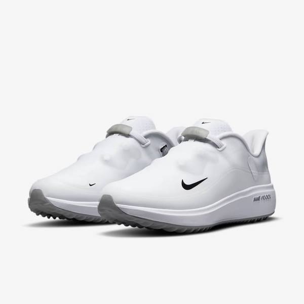 Women's Nike React Ace Tour Golf Shoes White / Light Grey / Black | NK349GCD