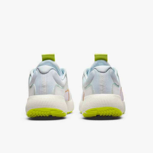 Women's Nike React Escape Run Road Running Shoes White / Green / Multicolor | NK750TKP