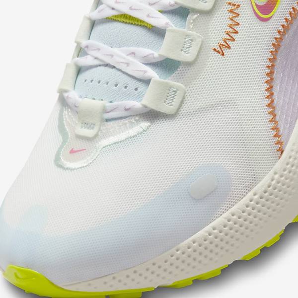 Women's Nike React Escape Run Road Running Shoes White / Green / Multicolor | NK750TKP