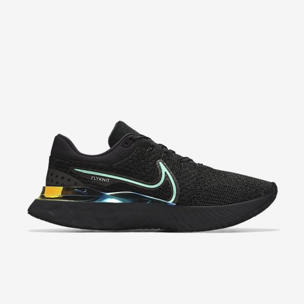 Women's Nike React Infinity Run 3 By You Custom Road Running Shoes Black | NK837MGK