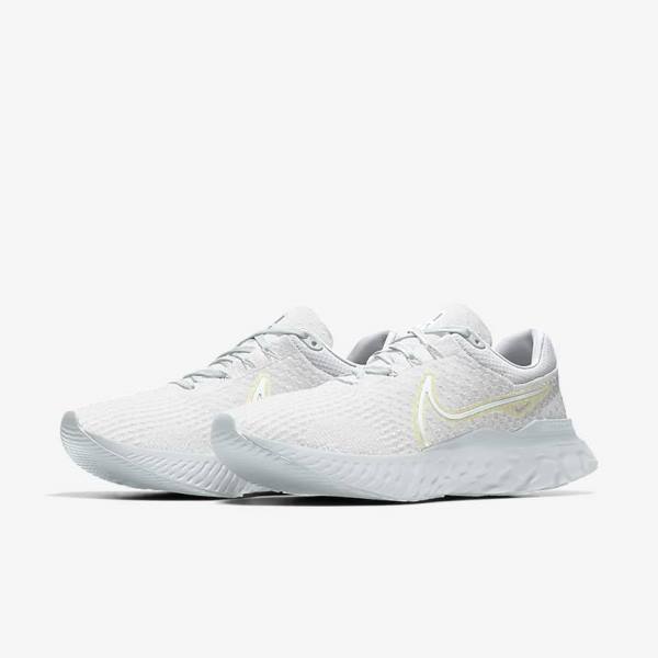 Women's Nike React Infinity Run 3 By You Custom Road Running Shoes White | NK963EBX