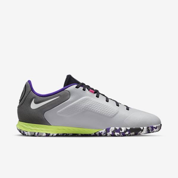 Women's Nike React Tiempo Legend 9 Pro IC Indoor-Court Football Shoes Light Grey / White | NK021RSC