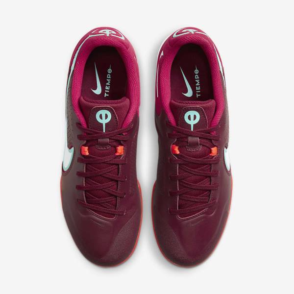 Women's Nike React Tiempo Legend 9 Pro IC Indoor-Court Football Shoes Red / Light Red / White | NK609STP