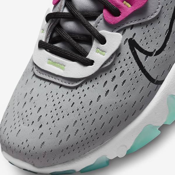 Women's Nike React Vision Sneakers Grey / Pink / Black | NK634YZN