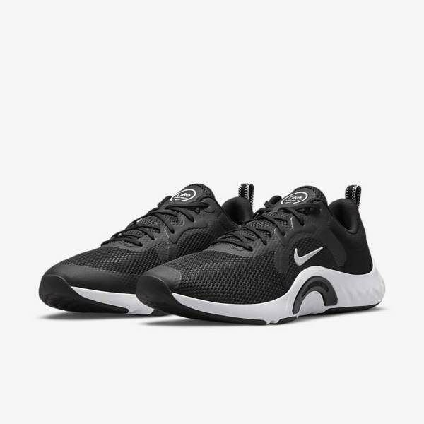 Women's Nike Renew In-Season TR 11 Training Shoes Black / White | NK316RNL