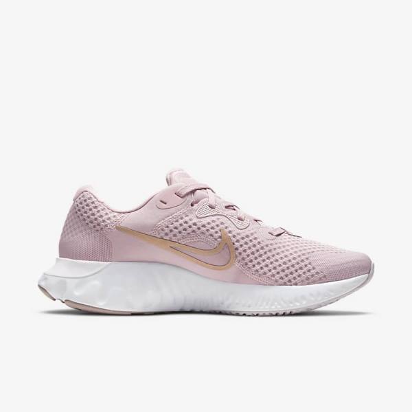 Women's Nike Renew Run 2 Road Running Shoes Light Purple / White / Metal Red Brown | NK629FJY