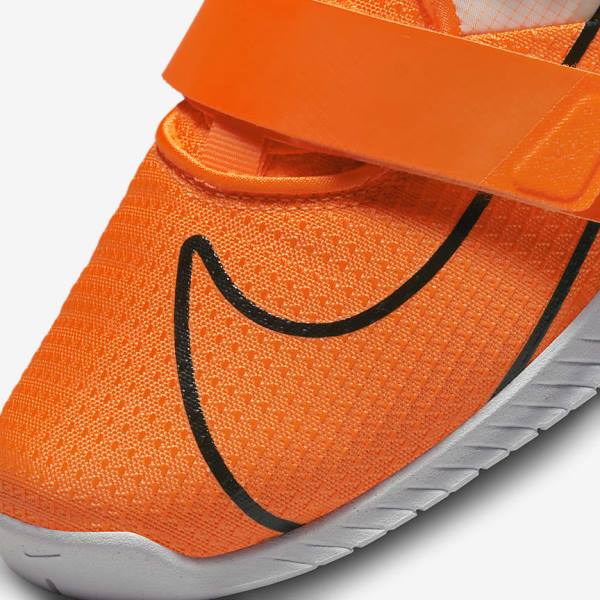 Women's Nike Romaleos 4 Training Shoes Orange / White / Black | NK270AHC