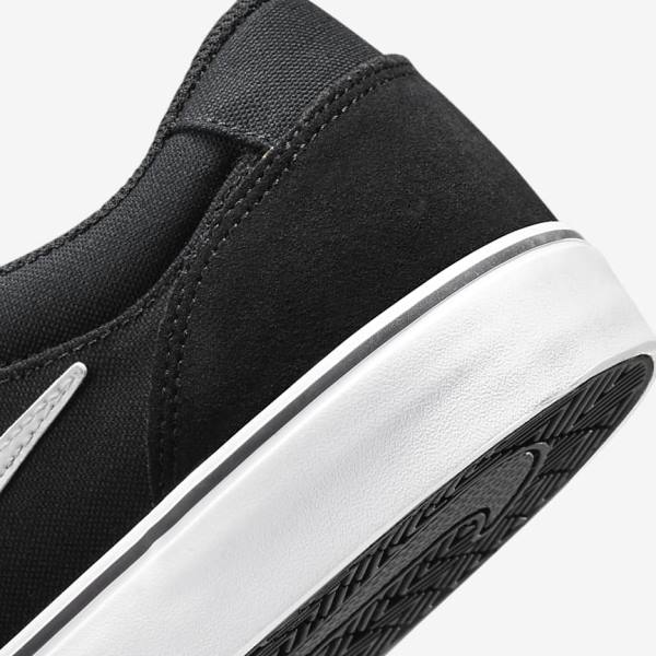 Women's Nike SB Chron 2 Skate Shoes Black / White | NK342YGI