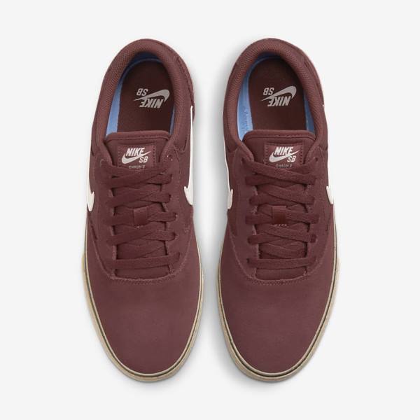 Women's Nike SB Chron 2 Skate Shoes Light Brown | NK514NCR