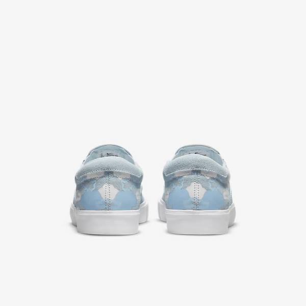 Women's Nike SB Zoom Verona Slip x Rayssa Leal Skate Shoes Blue / White / Blue | NK789LPH