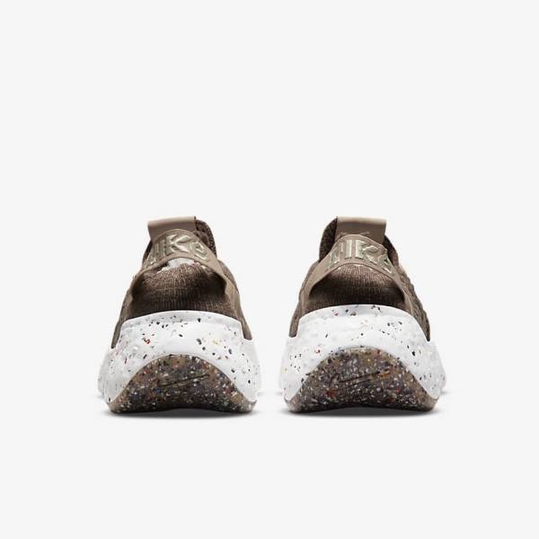 Women's Nike Space Hippie 04 Sneakers Brown / White | NK620KQP