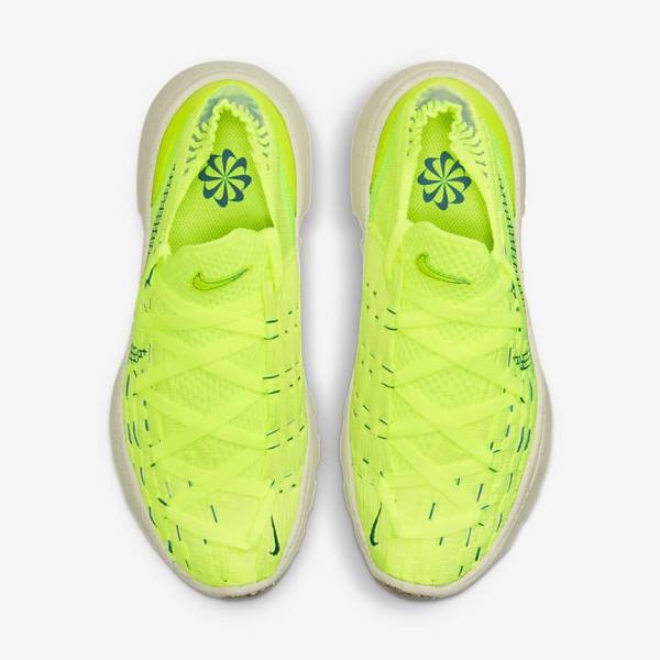 Women's Nike Space Hippie 04 Sneakers Light Lemon / Green / Turquoise | NK123RVQ