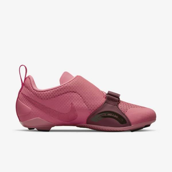 Women's Nike SuperRep Cycle Indoor Cycling Training Shoes Pink / Metal / Light Pink | NK809FKY