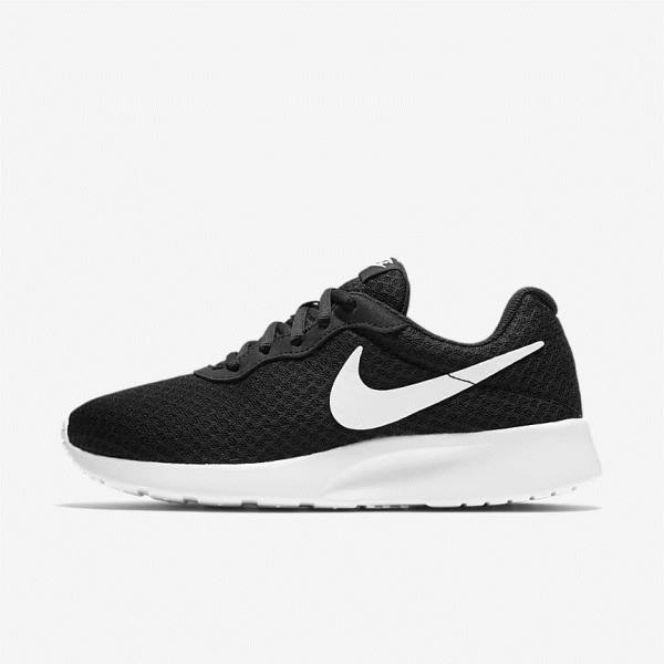 Women\'s Nike Tanjun Sneakers Black / White | NK935MUO