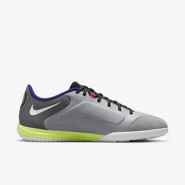 Women's Nike Tiempo Legend 9 Academy IC Indoor-Court Football Shoes Light Grey / White | NK215BJR