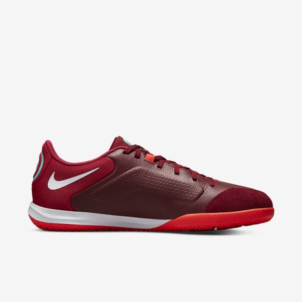 Women's Nike Tiempo Legend 9 Academy IC Indoor-Court Football Shoes Red / Light Red / White | NK245VAY