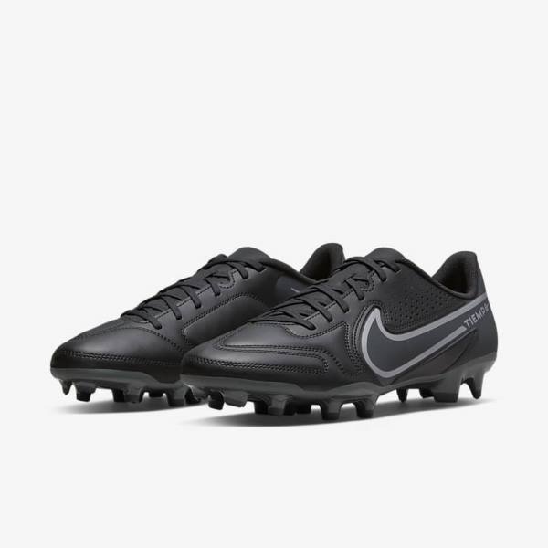 Women's Nike Tiempo Legend 9 Club MG Multi-Ground Football Shoes Black / Dark Grey | NK715BZG