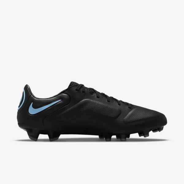 Women's Nike Tiempo Legend 9 Pro FG Firm-Ground Football Shoes Black / Grey | NK372VBT