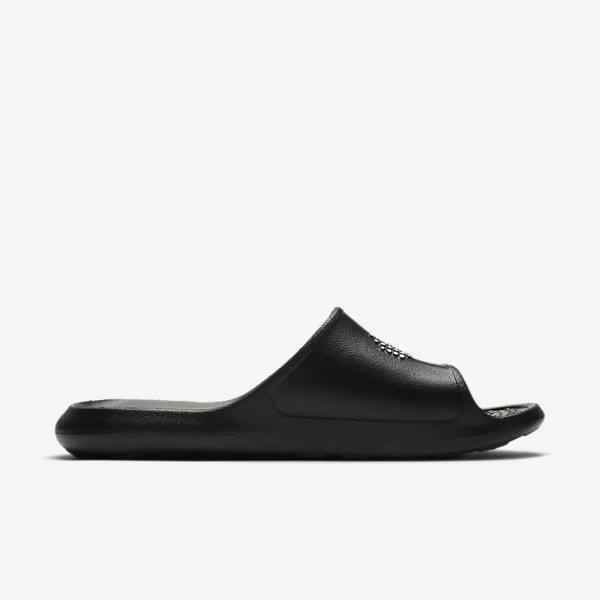 Women's Nike Victori One Shower Slides Black / White | NK893IKD