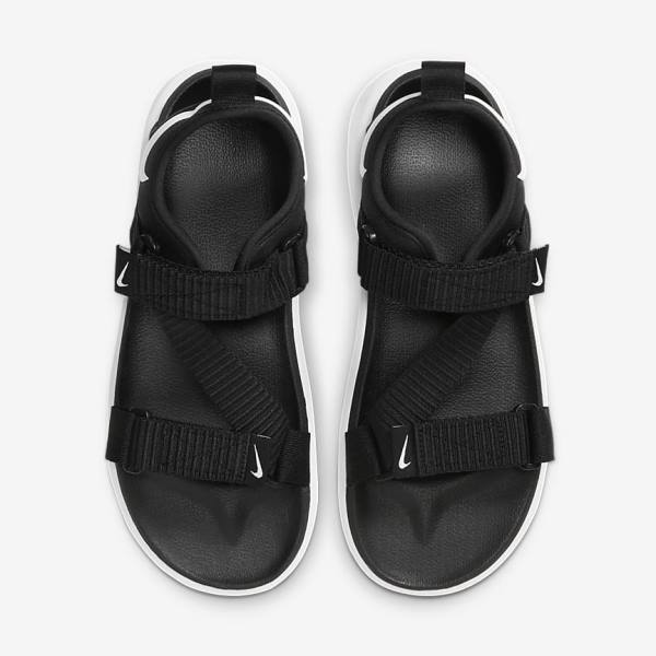 Women's Nike Vista Sandals Black / White | NK061KUC