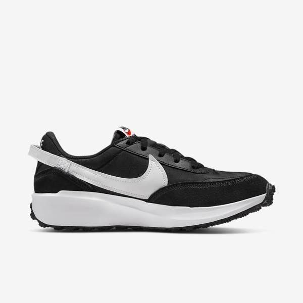 Women's Nike Waffle Debut Sneakers Black / Orange / White | NK038KUE