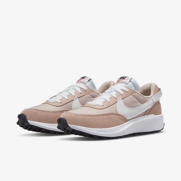 Women's Nike Waffle Debut Sneakers Pink / Rose / Khaki Rose / White | NK807IXD