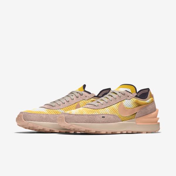 Women's Nike Waffle One By You Custom Sneakers Multicolor | NK862JVF