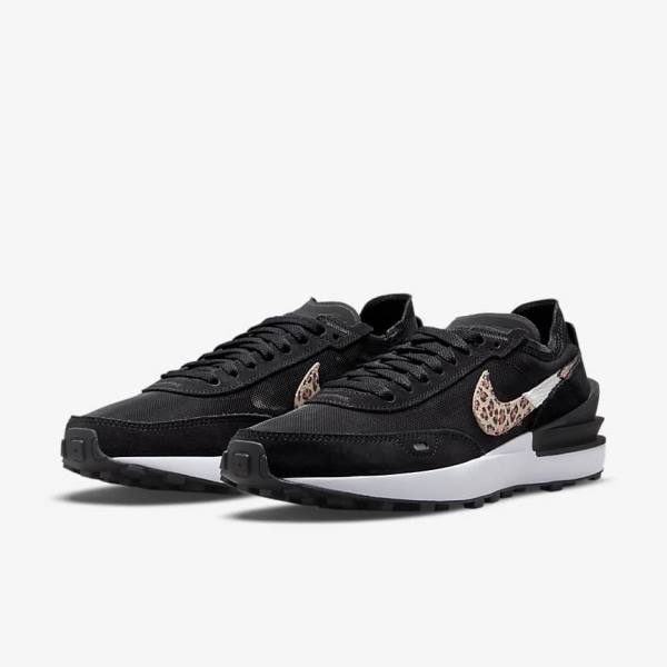 Women's Nike Waffle One SE Sneakers Black / Multicolor | NK247TUD