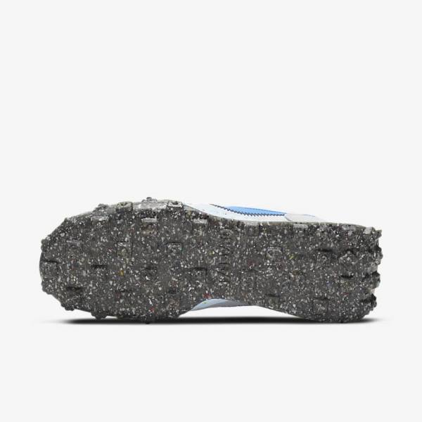 Women's Nike Waffle Racer Crater Sneakers White / Black / Blue | NK306MEO