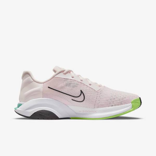 Women's Nike ZoomX SuperRep Surge Endurance Class Training Shoes Light Pink / Green / Black | NK057ADO